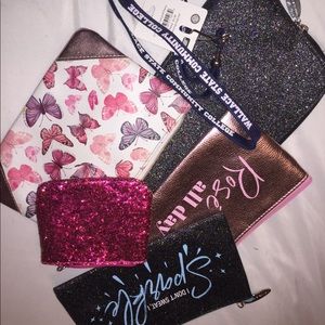 Makeup bags and landyards